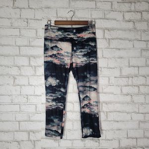 5 For $50🔥  Space/Sky Women's Printed Capri Leggings